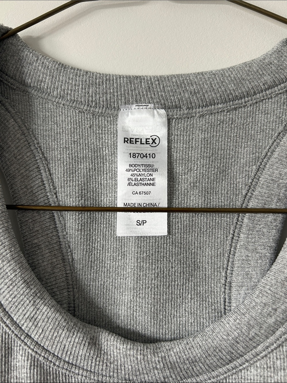 Reflex Light Gray Racerback Tank Top - Picture 3 of 4